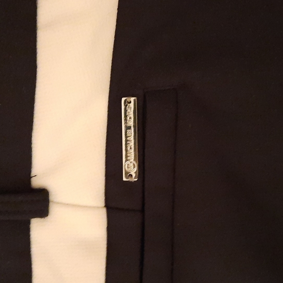 🔥🔥🔥SALE🔥🔥🔥Michael Kors Black & Cream Tuxedo Pants - Picture 4 of 4